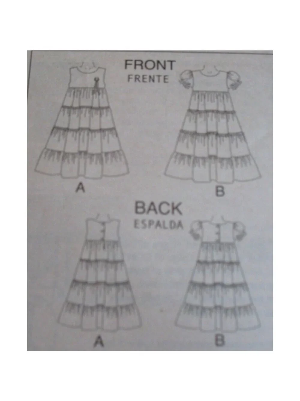 Vintage Sewing Pattern McCalls M4758 Girls Dresses Church School Party 6-7-8 U/C
